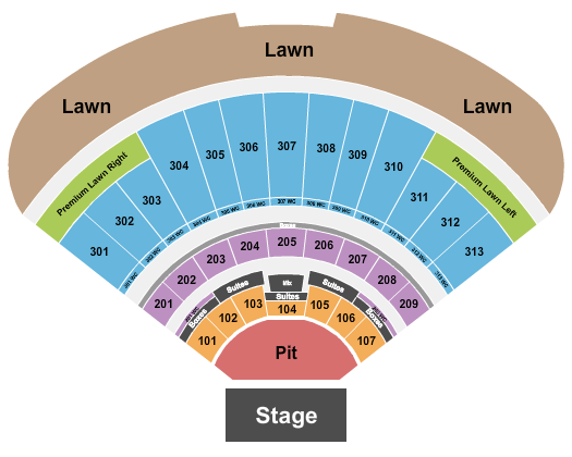 Morton Amphitheater Guns N' Roses Seating Chart
